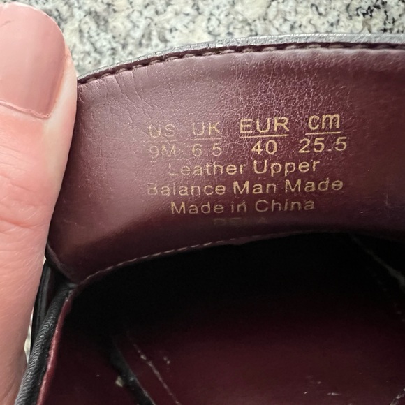 Franco sarto dela black leather square toe loafers size 9 - Picture 6 of 6